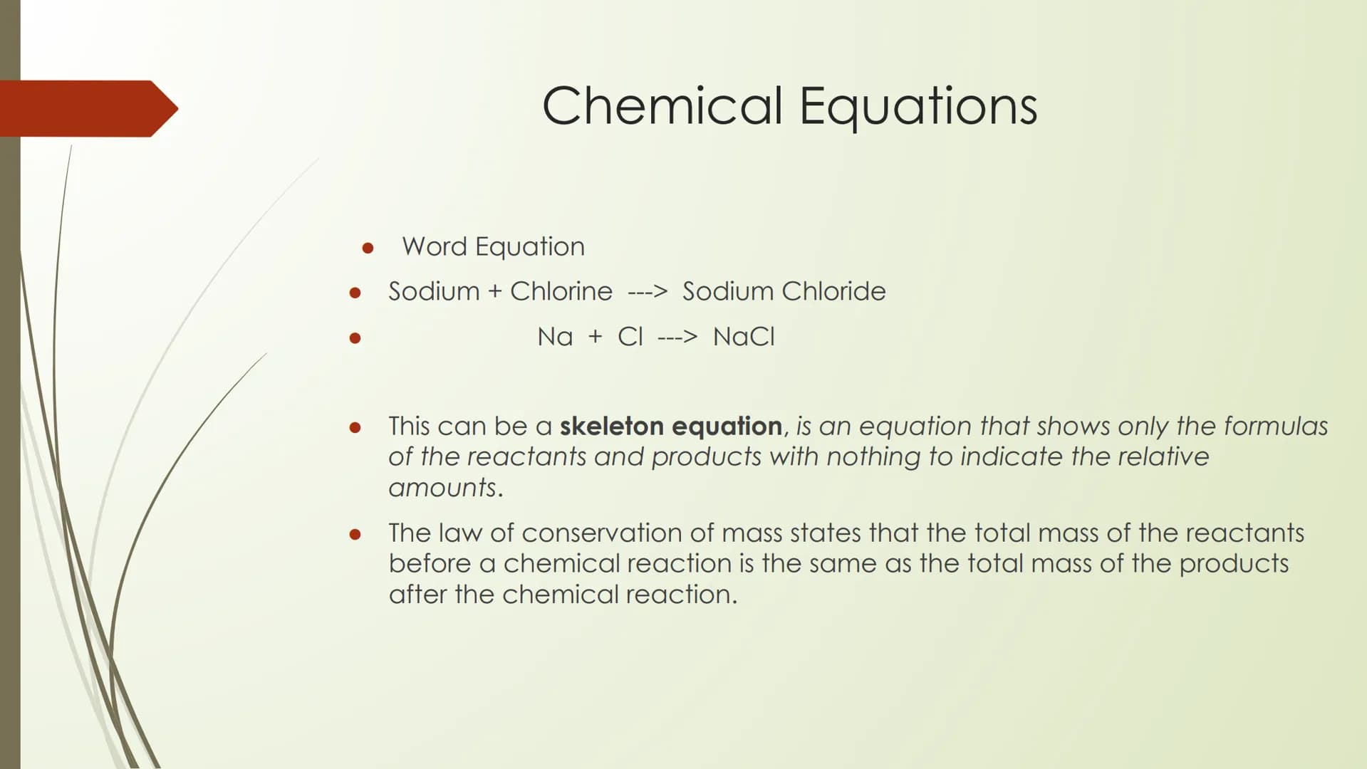 Chemical Reactions and
Balancing What Chemical Reactions around me?
What is a chemical reaction?
During a chemical reaction, chemical bonds 