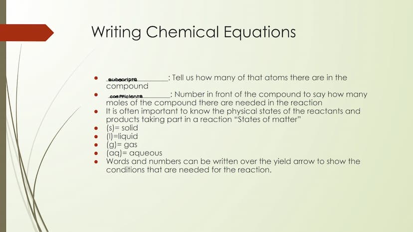 Chemical Reactions and
Balancing What Chemical Reactions around me?
What is a chemical reaction?
During a chemical reaction, chemical bonds 
