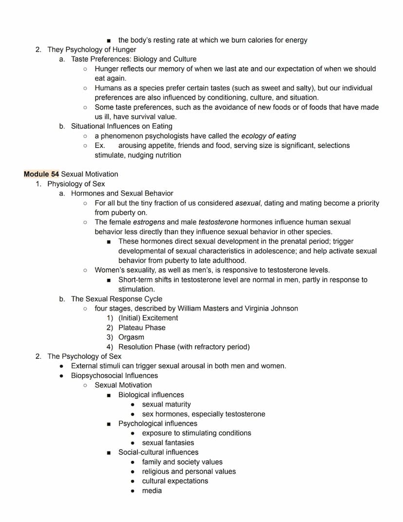 Unit 7 Part 1 Outline
Motivation & Emotion
Module 52 Motivational Concepts
Motivation - a need or desire that energizes and directs behavior