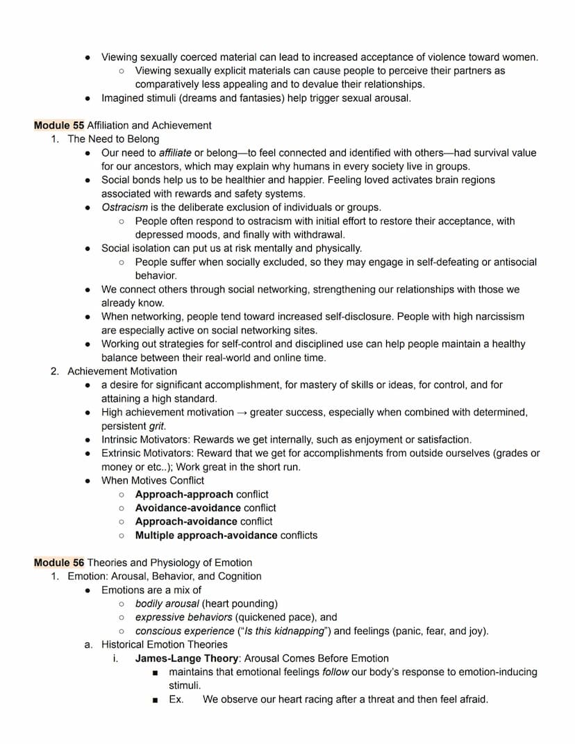 Unit 7 Part 1 Outline
Motivation & Emotion
Module 52 Motivational Concepts
Motivation - a need or desire that energizes and directs behavior