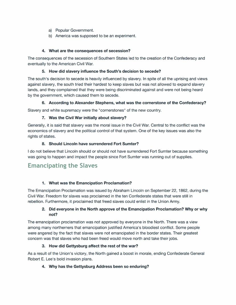 Slavery in America
US History (A) Civil War Era Study Guide
1. What were the conditions that enabled slavery to take root in America?
Due to