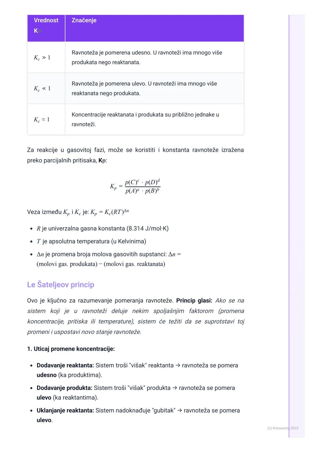 # Hemijska ravnoteža

Uvod u hemijsku ravnotežu

Većina hemijskih reakcija koje smo do sada radili su išle "do kraja", tj. reaktanti se
potr