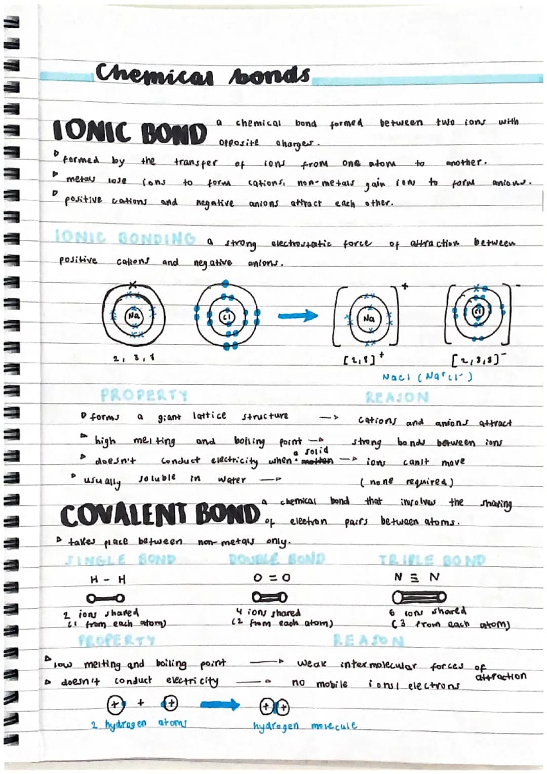 IONIC BOND
opposite
D formed by the transfer of sons
metal 1030 ions to form sations,
positive cations and
negative anions attract each othe