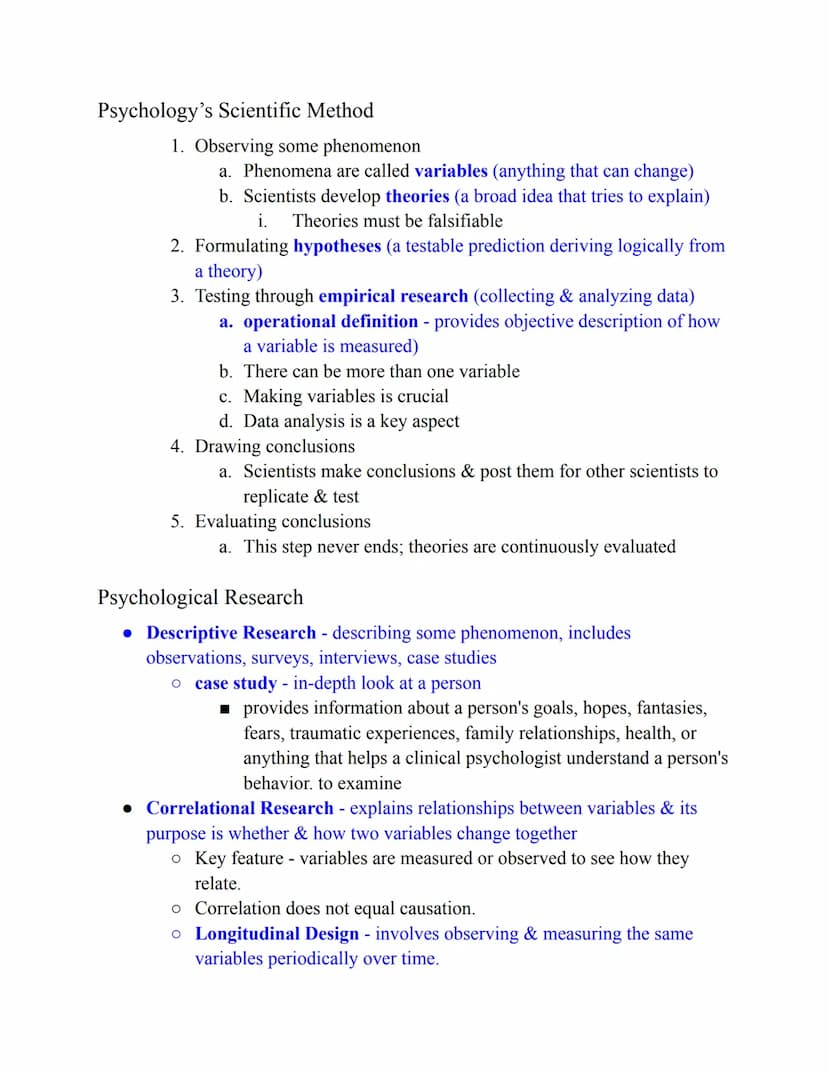 Key
Definitions
People
Ch. 1: The Science of Psychology
Defining Psychology & Exploring Its Roots
• Psychology - the scientific study of beh