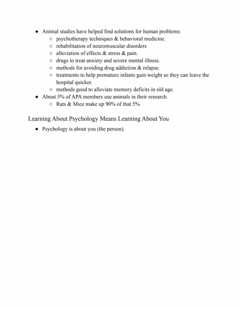 Key
Definitions
People
Ch. 1: The Science of Psychology
Defining Psychology & Exploring Its Roots
• Psychology - the scientific study of beh