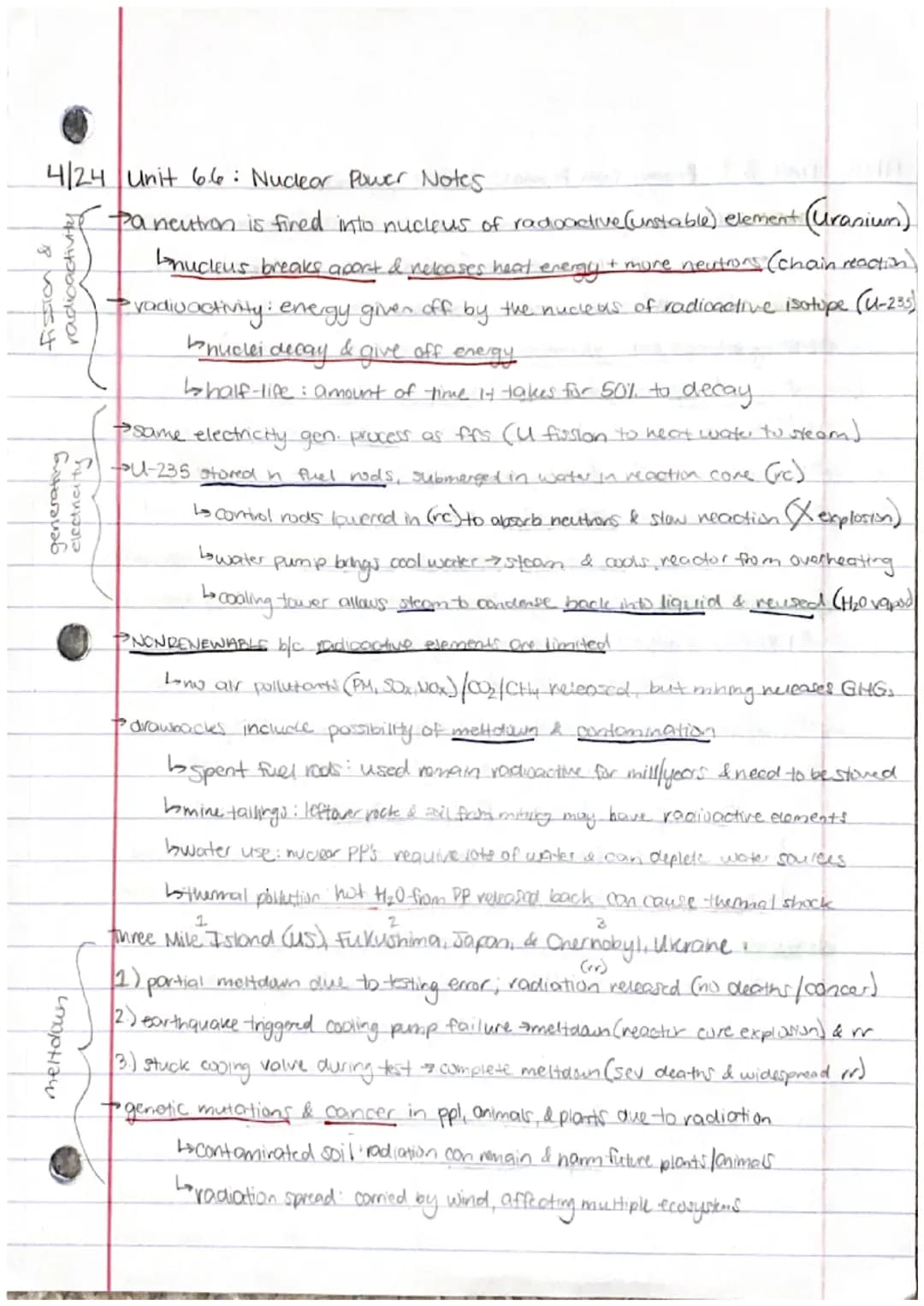 Unit 6.1: Renewable Vs. Nonrenewable Energy Sources Notes
Renewable: can be replenished naturally, at or near rate of consumption.
→depleted