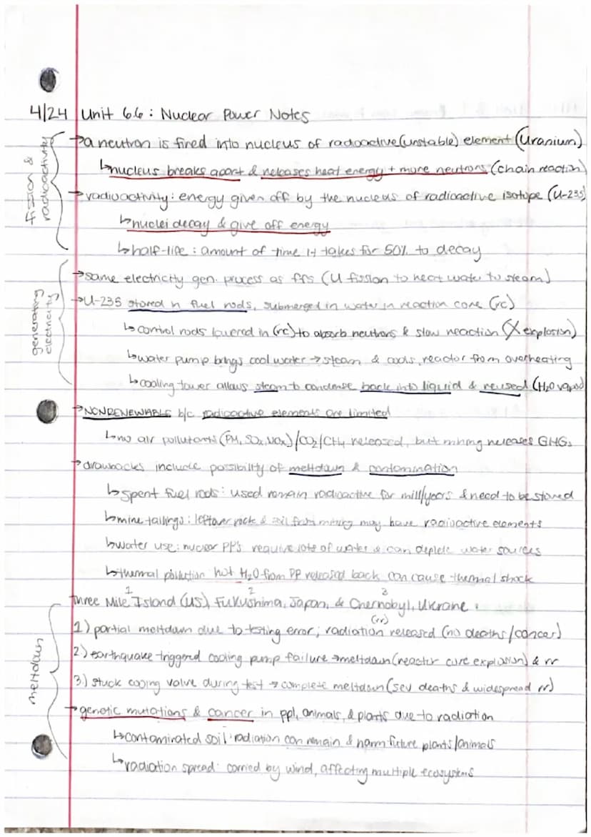 Unit 6.1: Renewable Vs. Nonrenewable Energy Sources Notes
Renewable: can be replenished naturally, at or near rate of consumption.
→depleted