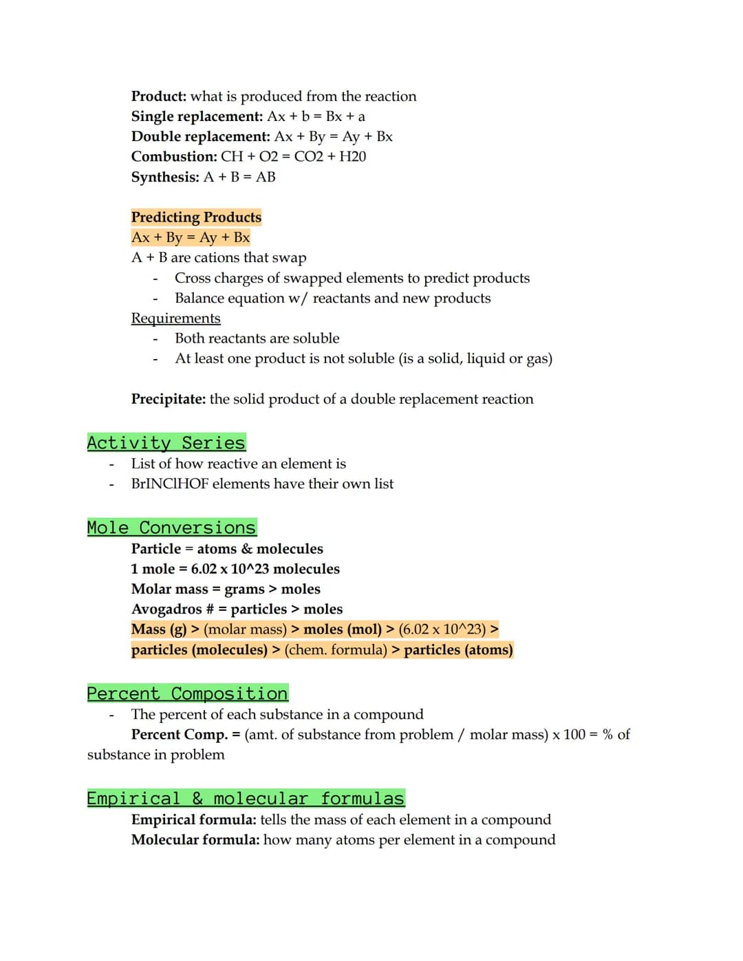 Chem final
*not an official study guide, just one I made from my notes from chem
Sig. Figs.
Any #/digit not a zero
Any zero between sig. dig