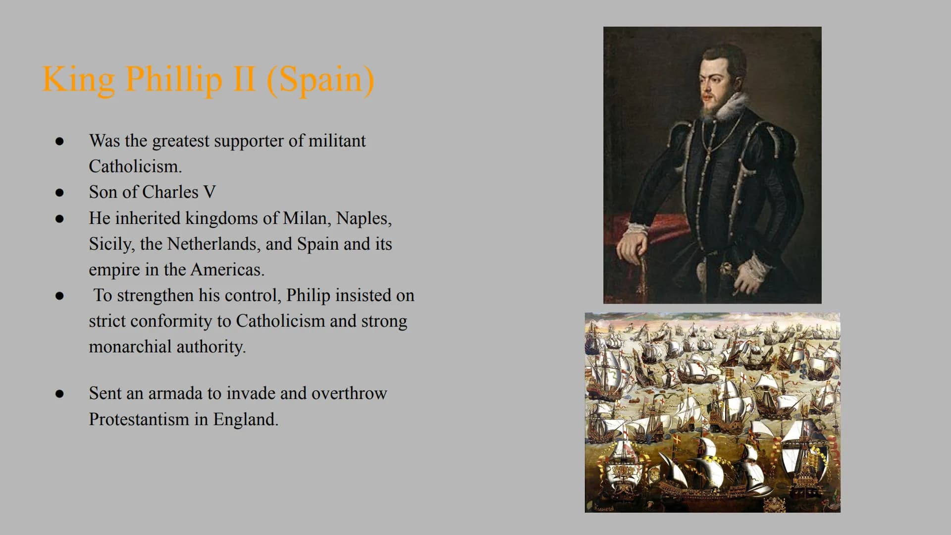 Conflict Absolism
in Europe 1550-1715
Chapter 5 Europe in Crisis
Lesson 1 Heretic
One who does not conform to established doctrine.
Spain ha
