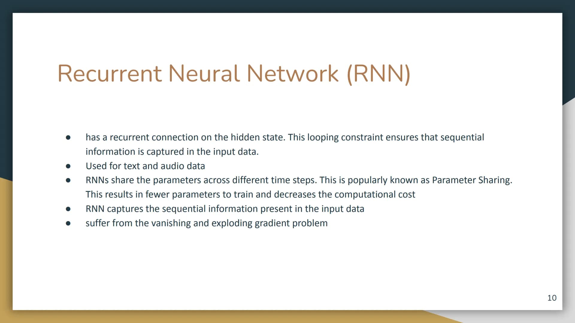 Deep Learning
1 Overview
Deep learning: a subfield of machine learning concerned with algorithms inspired by the structure and
function of t