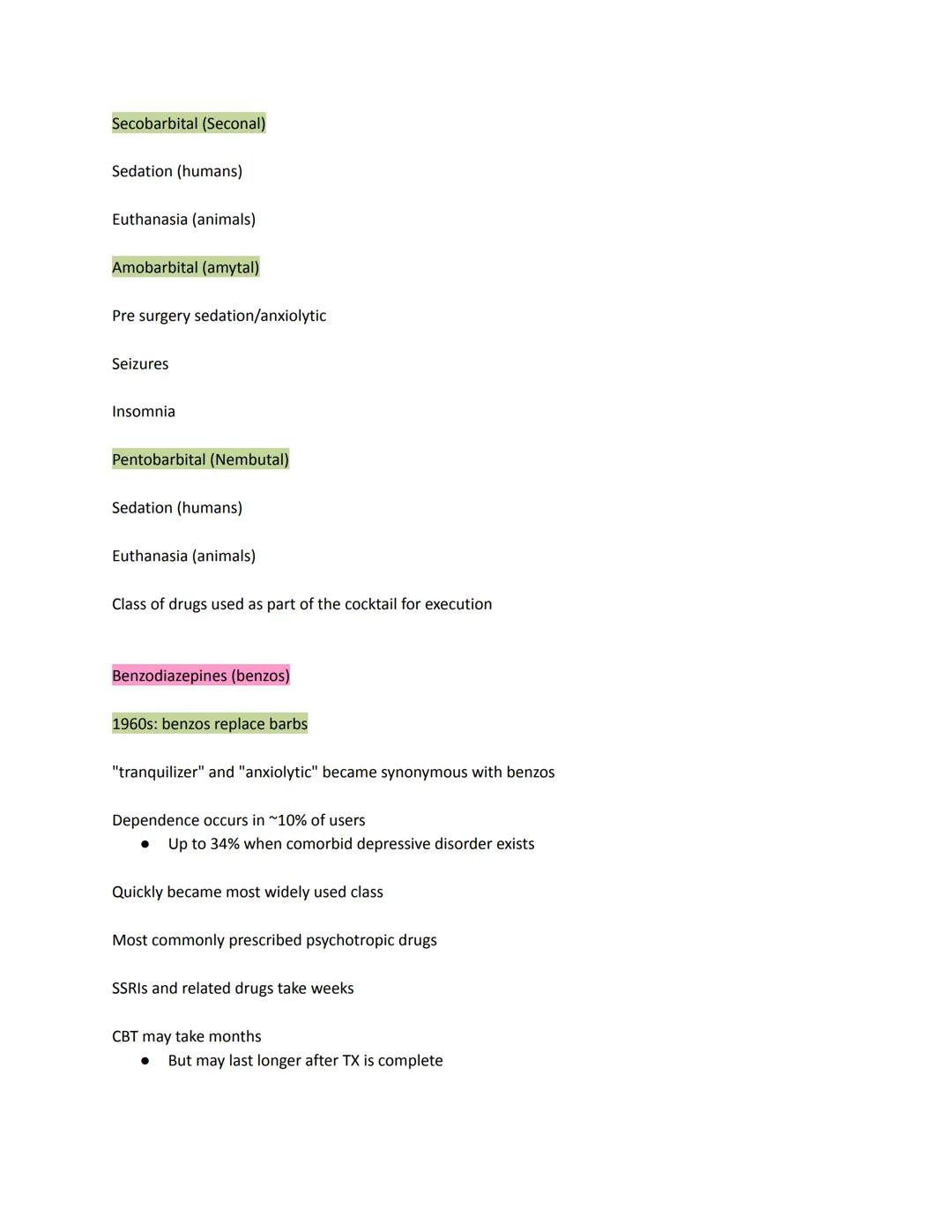 Sedative-Hypnotic and Anxiolytic Medications
Historical background
19th century
Bromide, chloral hydrate= sleep inducing agents
Barbiturates