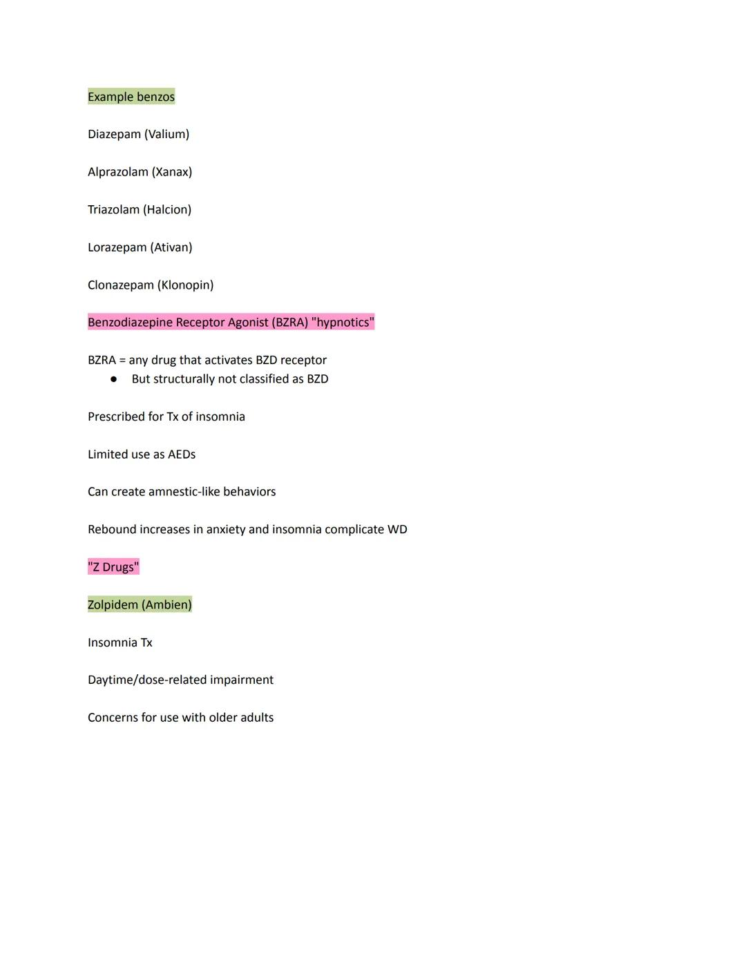 Sedative-Hypnotic and Anxiolytic Medications
Historical background
19th century
Bromide, chloral hydrate= sleep inducing agents
Barbiturates