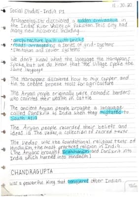 Know 6th grade Social Studies notes thumbnail