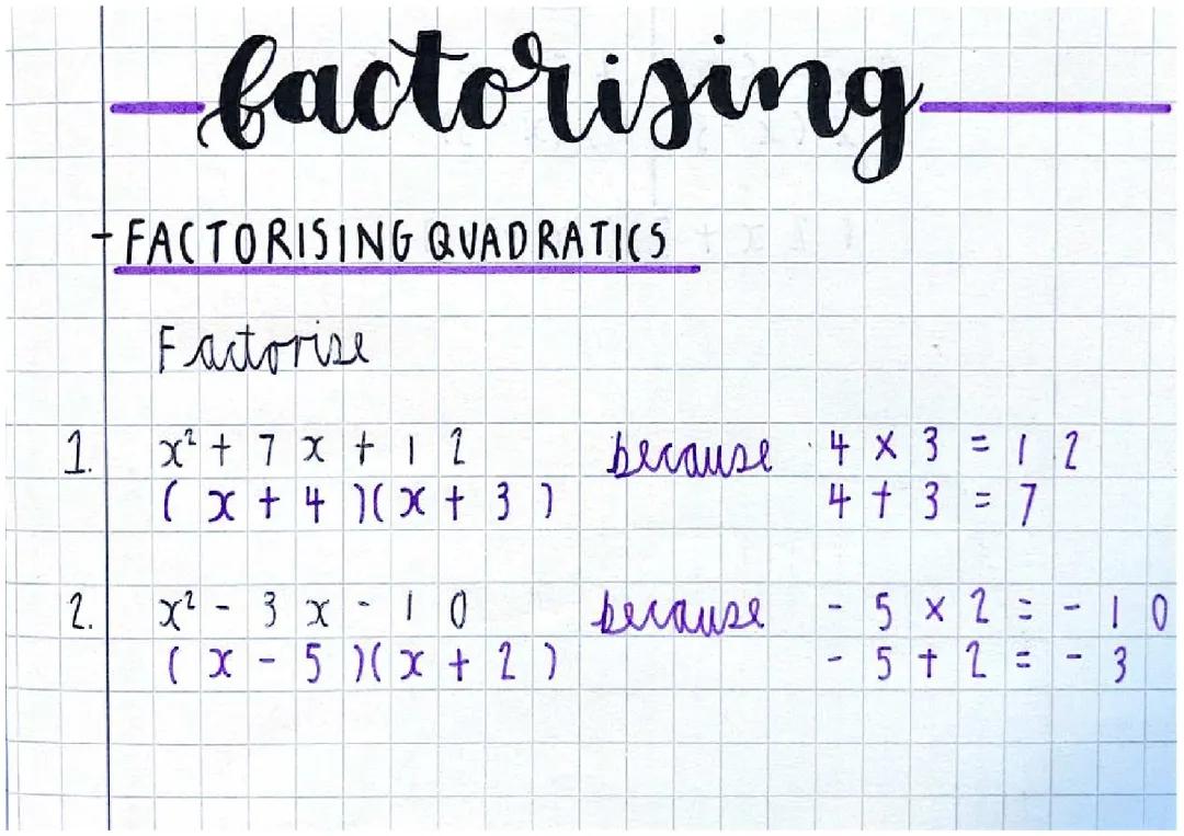 Fun Factorising Quadratics: Easy Steps, Worksheets & Answers