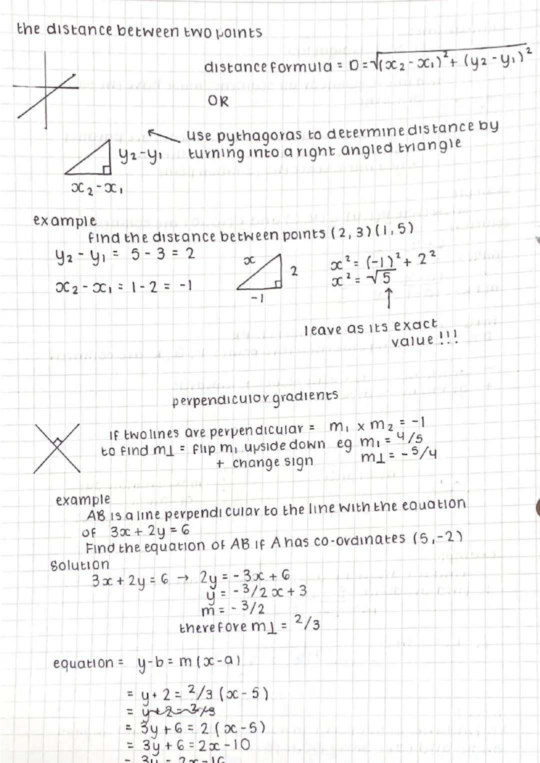 Collinear lines
*
solution
-
= lie on a straightline
+
If a line is collinear all segments must have the same
gradient
example
show that P(1