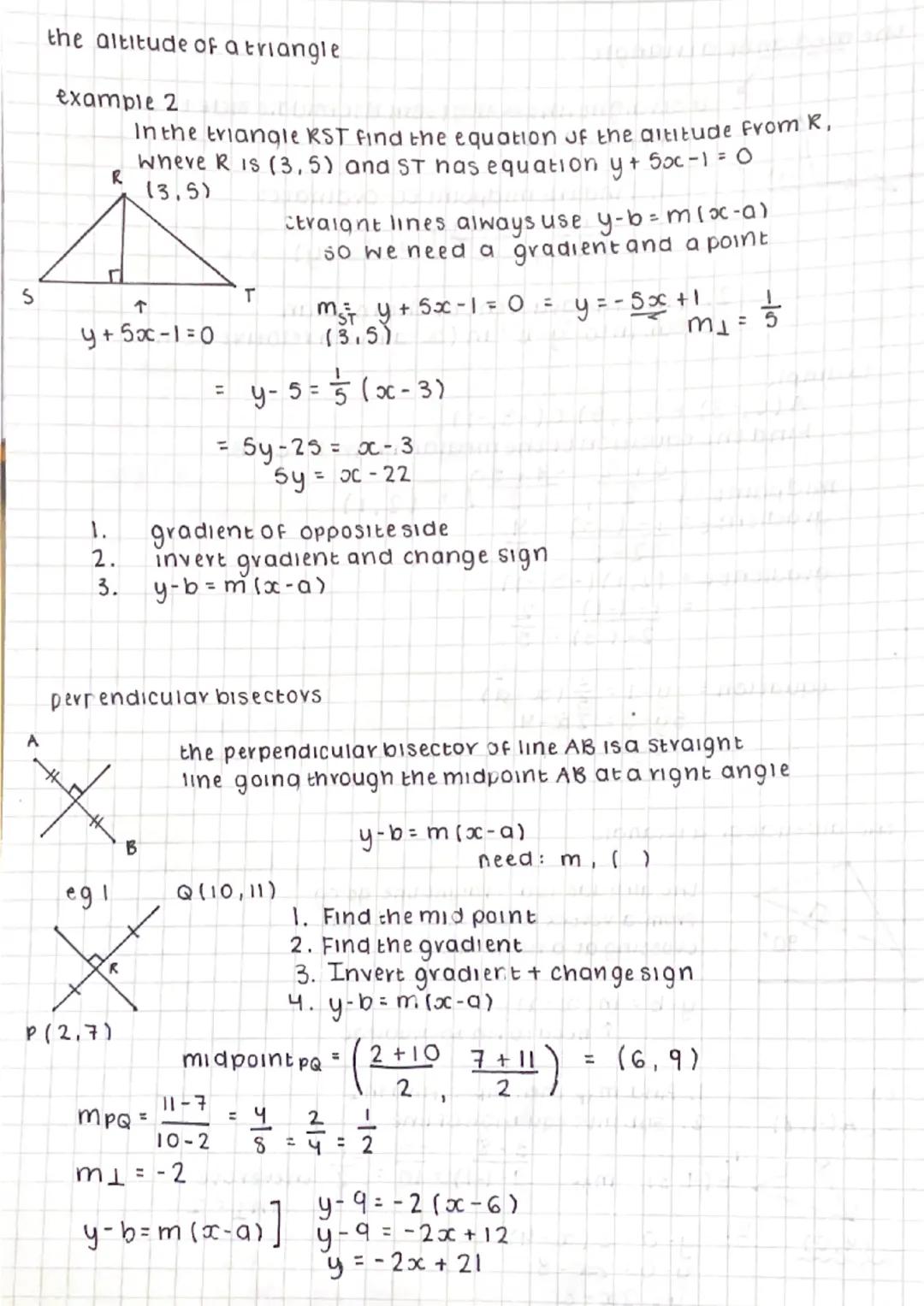 Collinear lines
*
solution
-
= lie on a straightline
+
If a line is collinear all segments must have the same
gradient
example
show that P(1