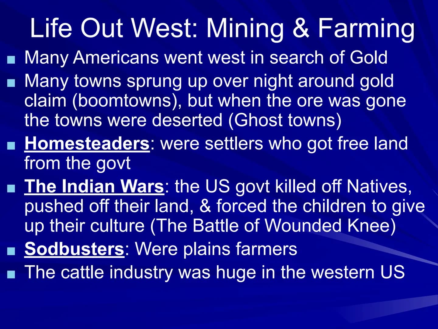 Westward Expansion
EQ: How does our nation change
US Spreads West?
WI
as the Manifest Destiny: Heading West
The idea that the United States 