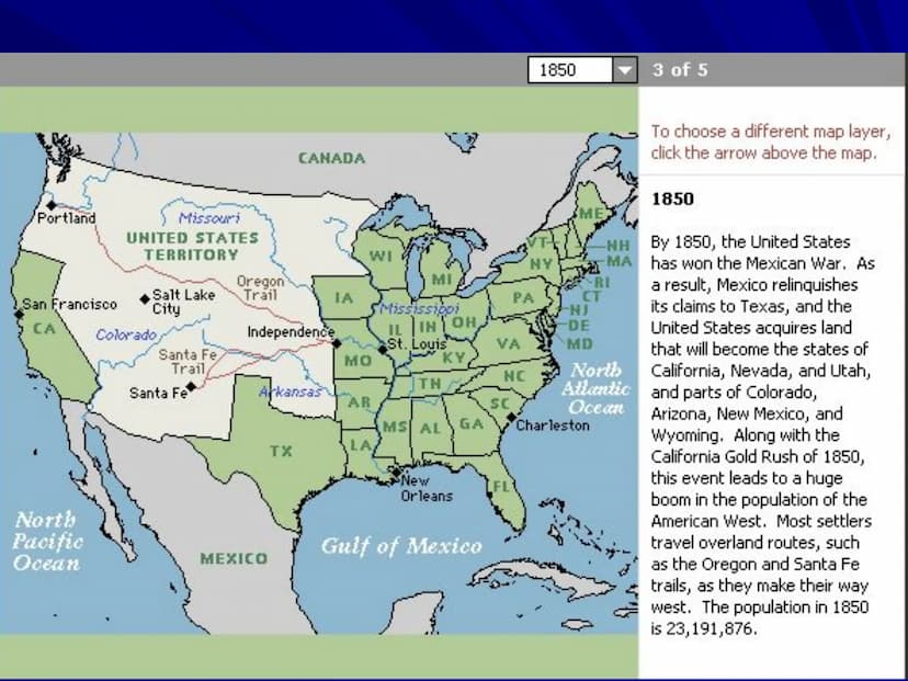 Westward Expansion
EQ: How does our nation change
US Spreads West?
WI
as the Manifest Destiny: Heading West
The idea that the United States 