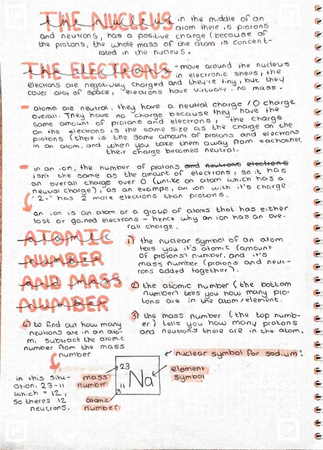 ATOMS
all living things are made from atoms - they're really tiny
and too small to be seen (even with a microscope).
each atom is made from 