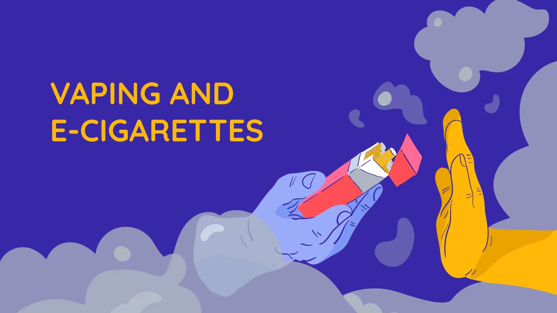 VAPING AND
E-CIGARETTES
// THESIS STATEMENT
Although many individuals think vaping benefits
one's mental health, in reality, vaping worsens
