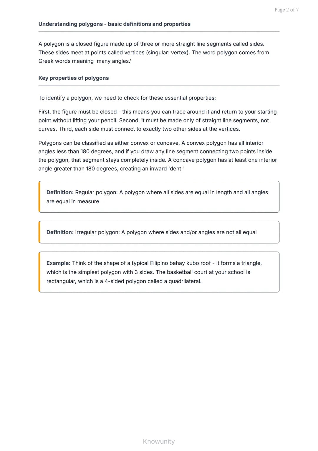 Geometry: Polygons and Quadrilaterals - Properties and Classification
Understanding polygon properties and quadrilateral classification
What