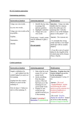 Know Higher English RUAE revision document  thumbnail