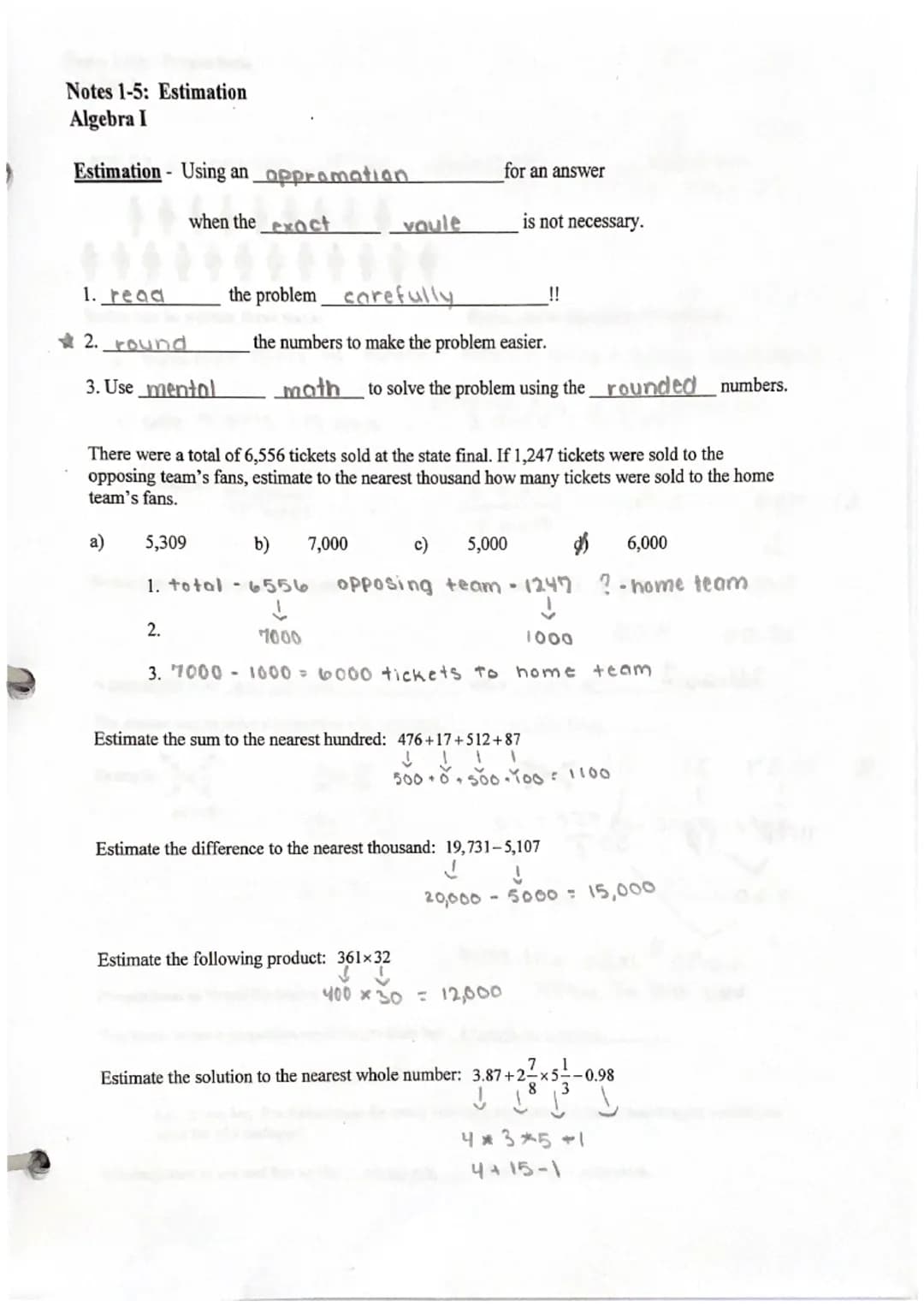 Notes 1-1: Review of Sign Rules
Algebra I
Addition
-Same Signs: Add and Keep the Sign
4+3=7
(-4) + (-3) = -7
(-2) + (-6): -8.
- Different Si