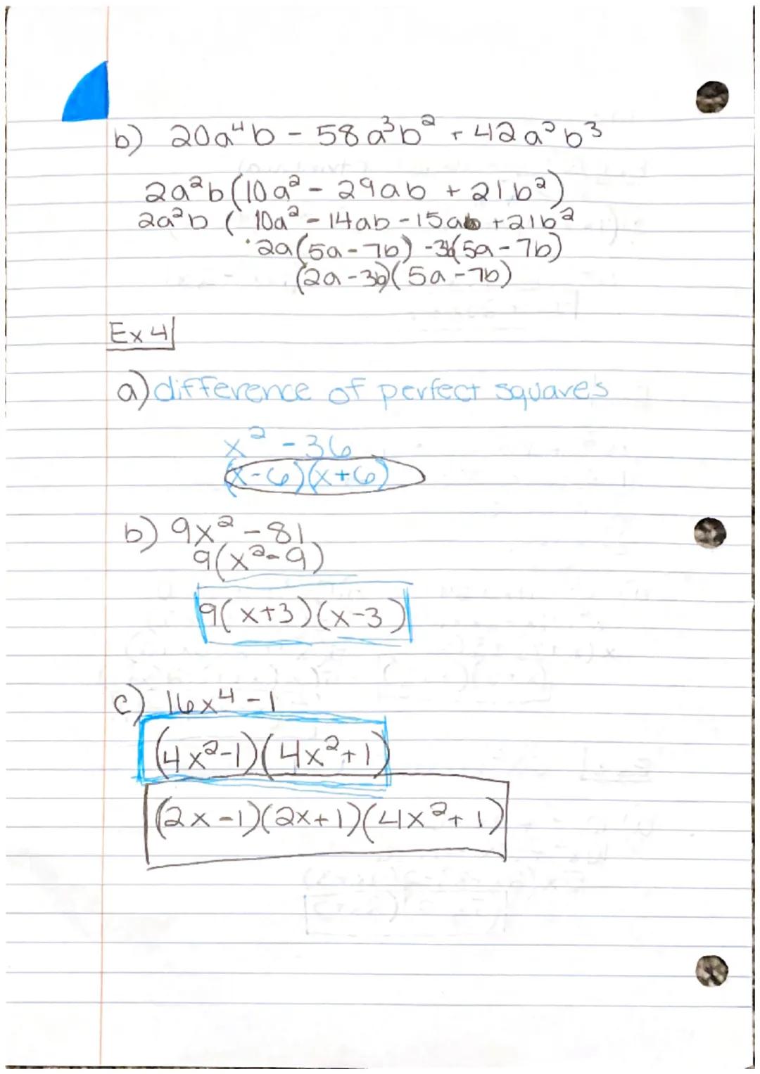 C
C
1.1 B
Ex 1 Find the Product
a) (1x+3)(x+2)
7x²
+ 14x + 3x + 6
7x² + 17x+6
Exª
ax² + bx + C ; a = 1
factors of atc.
@rewrite
33 group
a) 
