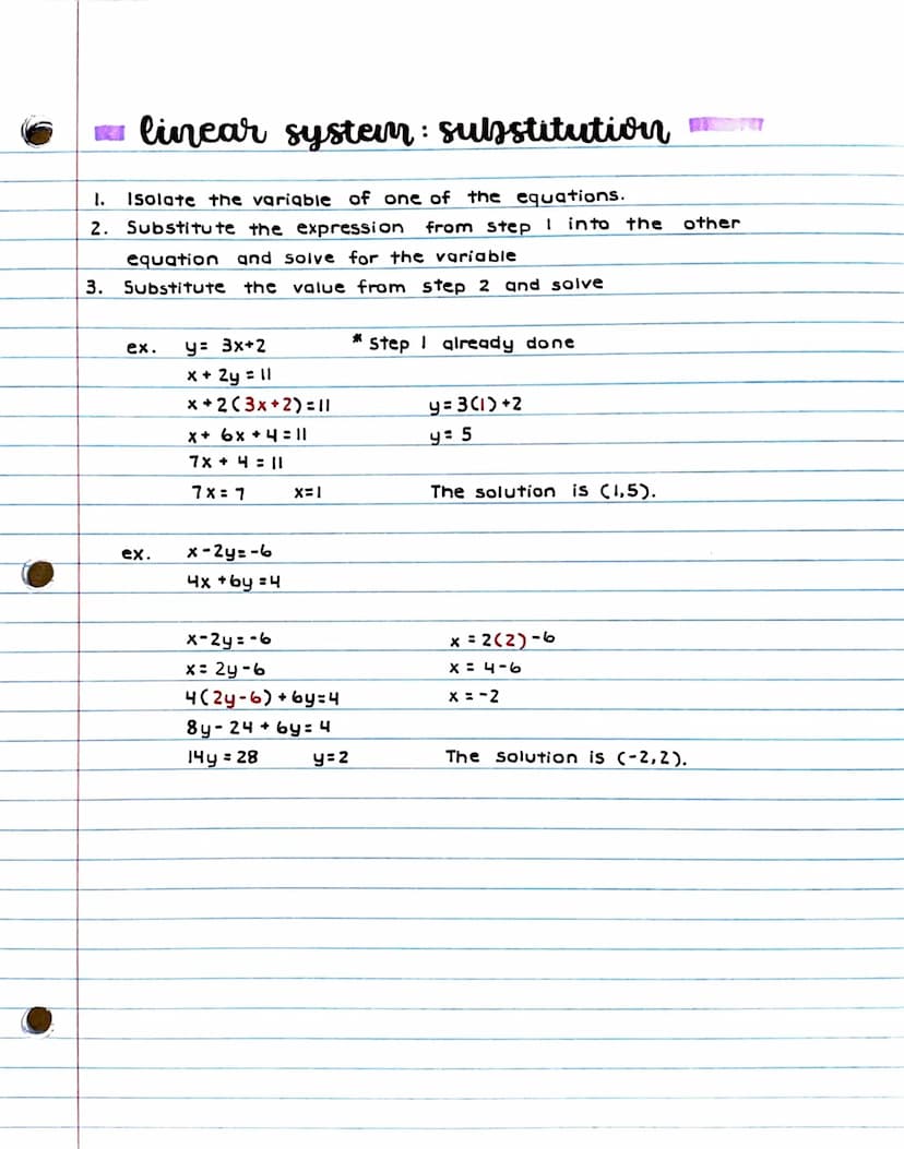 linear systems: graphing
A linear system, consists of two or more linear equations
in the same variables.
.
A solution of a linear system is