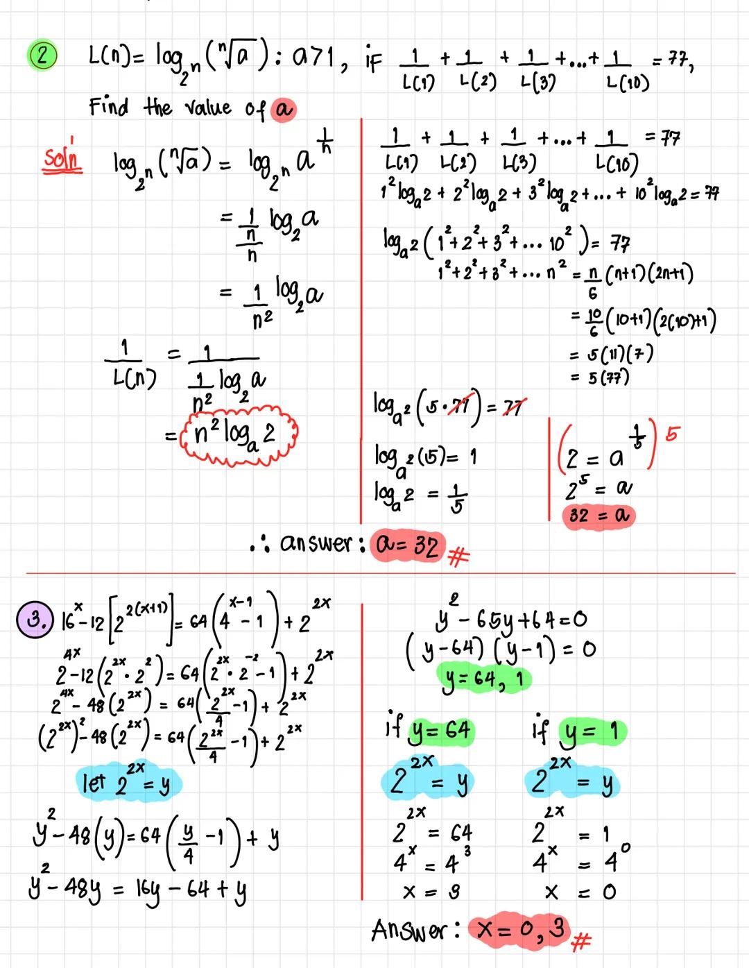 1 log √4x²+4x+1 + log₂ (6x²+11x+4)= 4; m= √3x+4¸n=2x+1 ; find x
1.
Soln
|4x²+4x+1 = (2x+1) (2x+1)
=√ non
=√n²
= n
2
6x² +11x+4 = (3x+4) (2x+