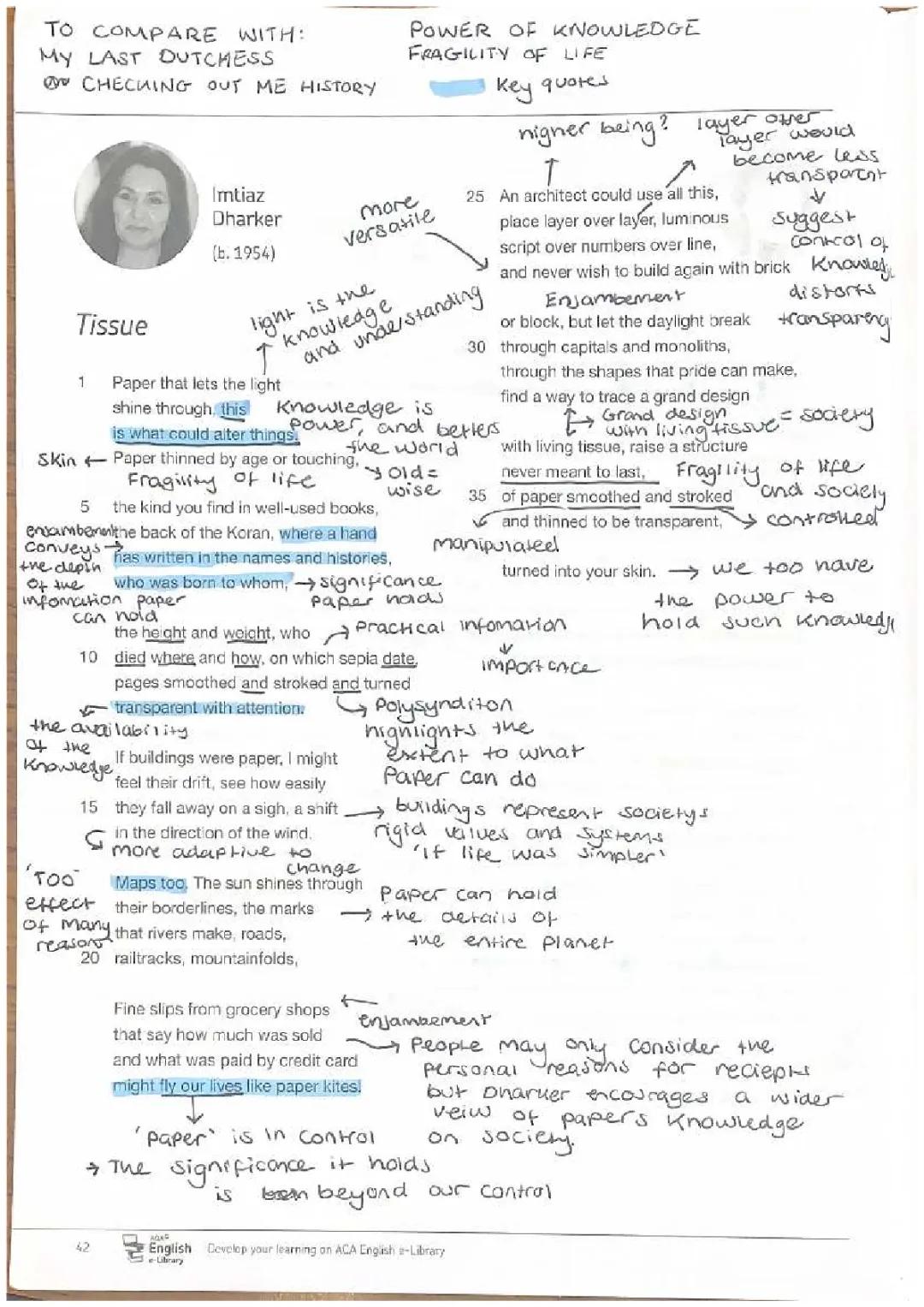 Tissue Poem by Imtiaz Dharker - Analysis, Themes, and Summary for Kids