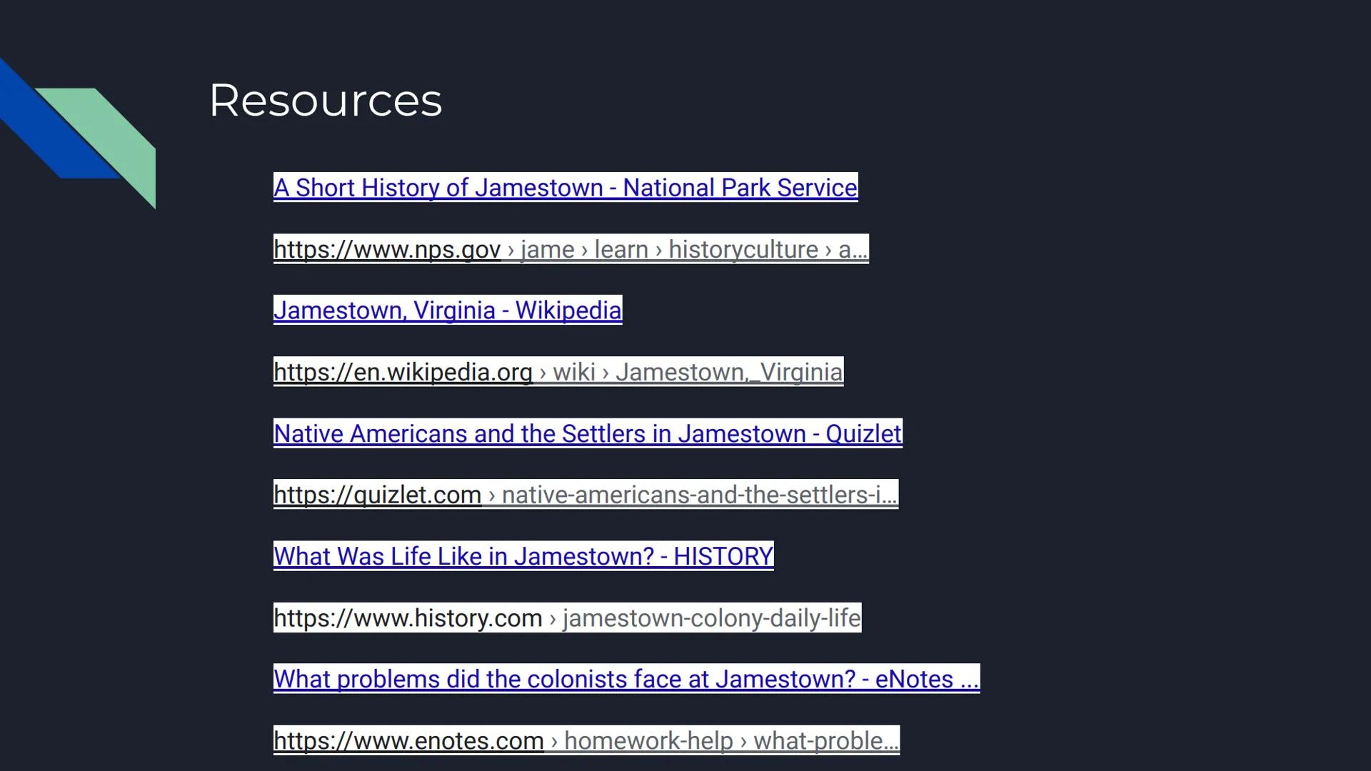 Jamestown
Carmen Radford When was Jamestown Founded?
Jamestown was founded in May 14, 1607. Where was Jamestown located at?
Jamestown was lo
