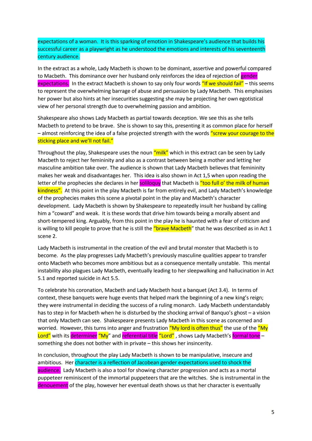 Six 'Macbeth' essays by Wreake Valley students
No matter what level you are aiming for, you are likely to learn something useful in
each of 