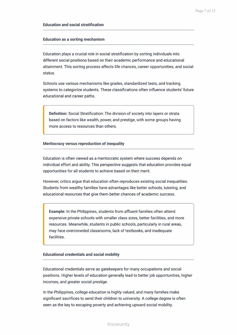 Social Institutions and Structures: Education and Its Social Functions
Understanding education as a social institution and its
functions
Wha