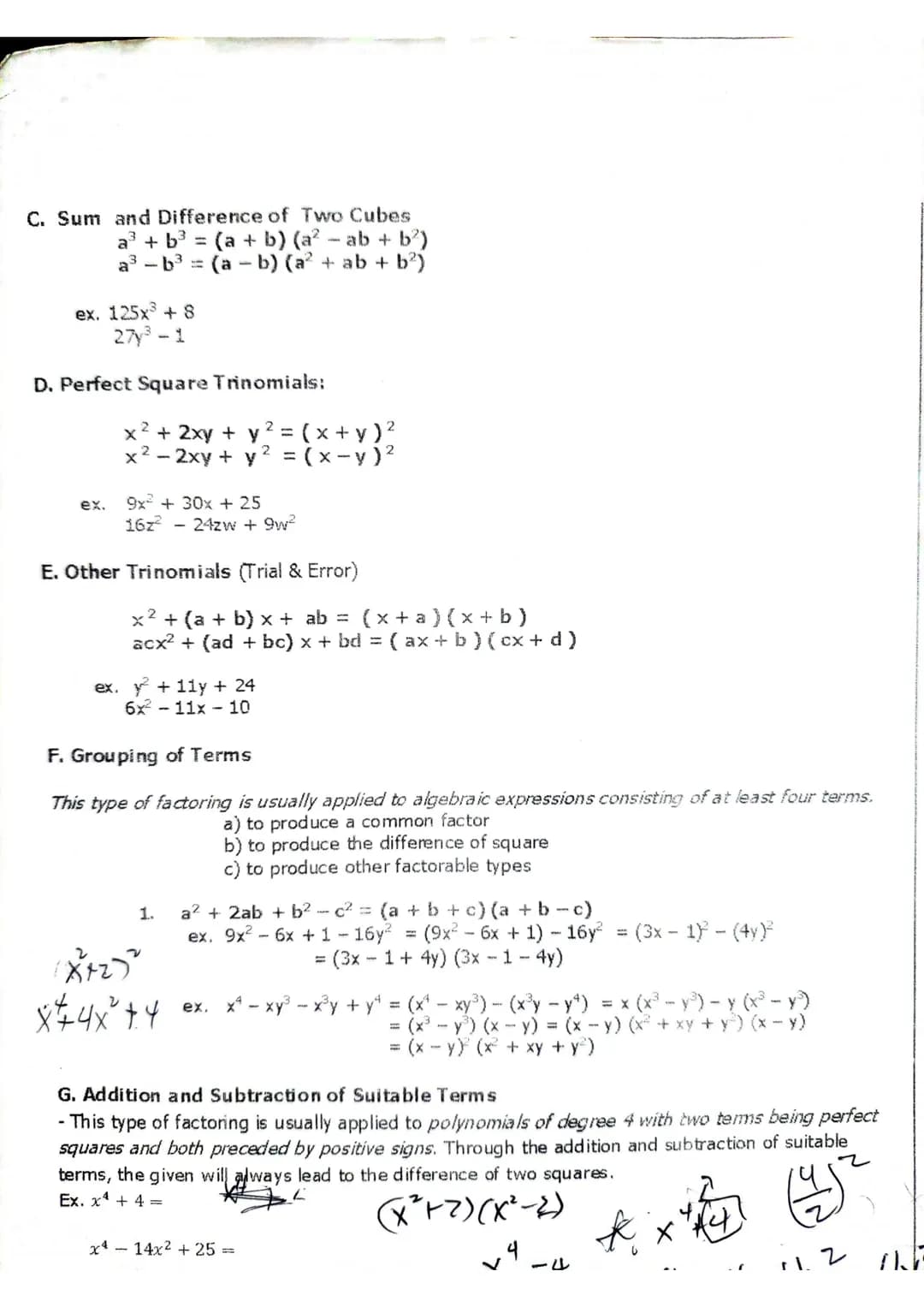 n
I. BINOMIAL EXPANSION OF (x + y)
Properties of Binomial
(1) The first and last terms are always x
respectively.
CRESSMENINGUTASTE COARSYER