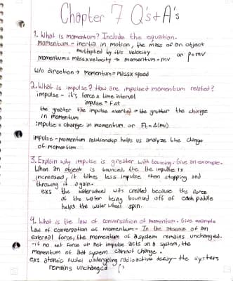 Know Physics Chapter 7- Impulse and Momentum  thumbnail