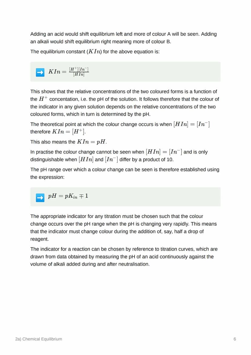 2a) Chemical Equilibrium
Equilibrium
A chemical reaction is in equilibrium when the composition of the reactants and
products remains consta