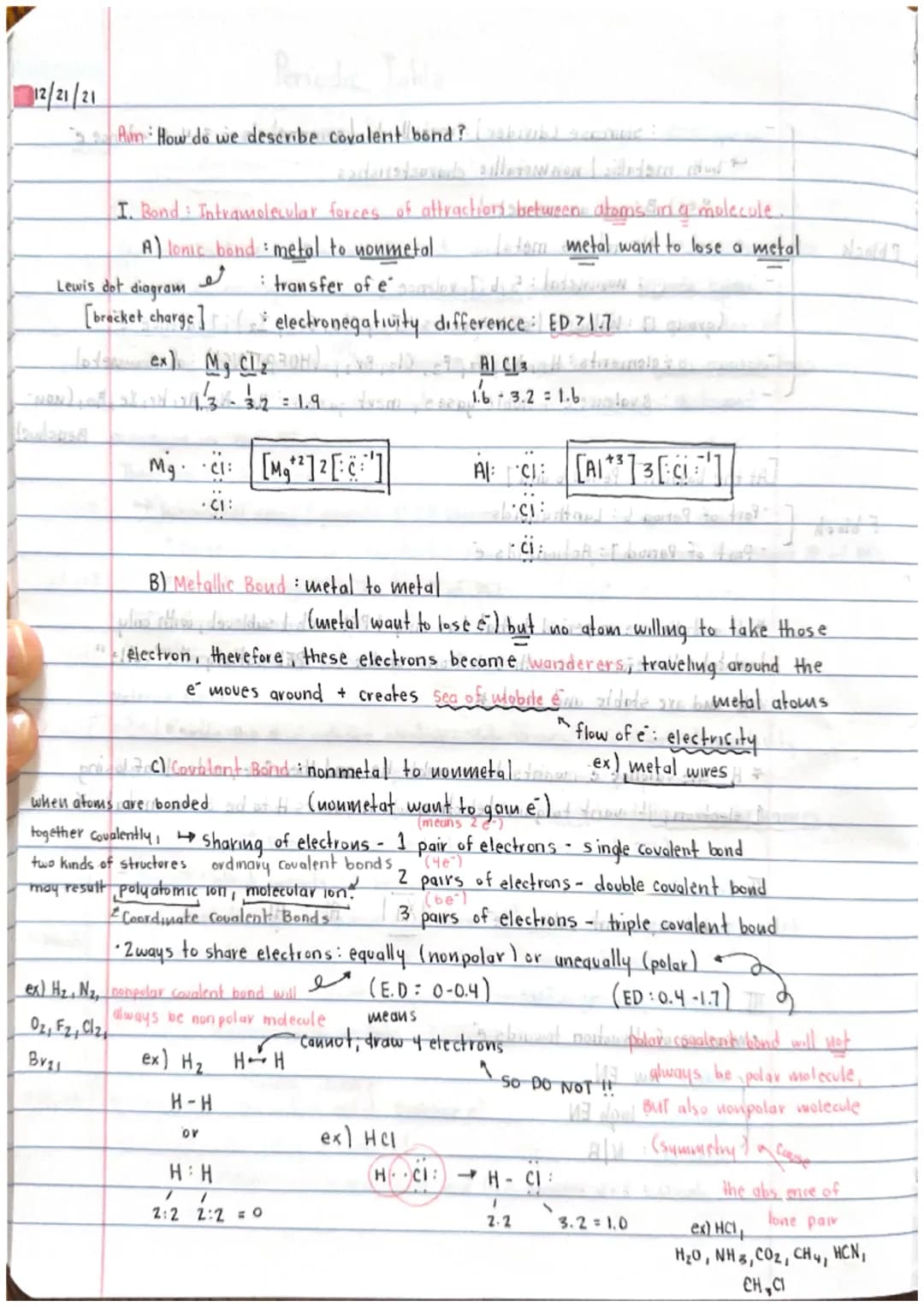 12/21/21
Ain How do we describe covalent bond? akiak) sernime :
Lewis dot
To
(_-NON),
diagram
[bracket charge ]
I. Bond: Intramolecular forc
