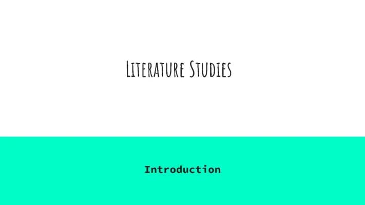 Know Literature Studies thumbnail