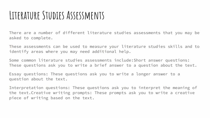 LITERATURE STUDIES
Introduction WHAT IS LITERATURE STUDIES?
Literature studies is the process of understanding and
interpreting literature.
