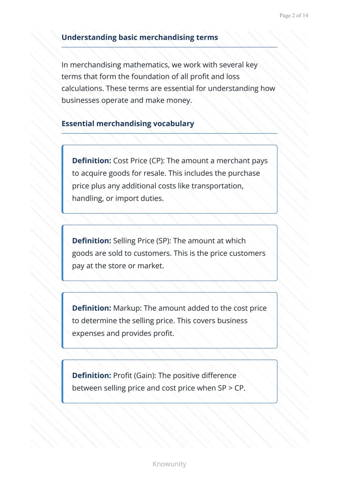 Mathematics of Merchandising: Profit and Loss Analysis
Master profit calculations and loss analysis
for business success
What you'll learn t