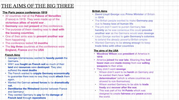 Know The aims of the big 3/ The paris peace conference 1919 thumbnail