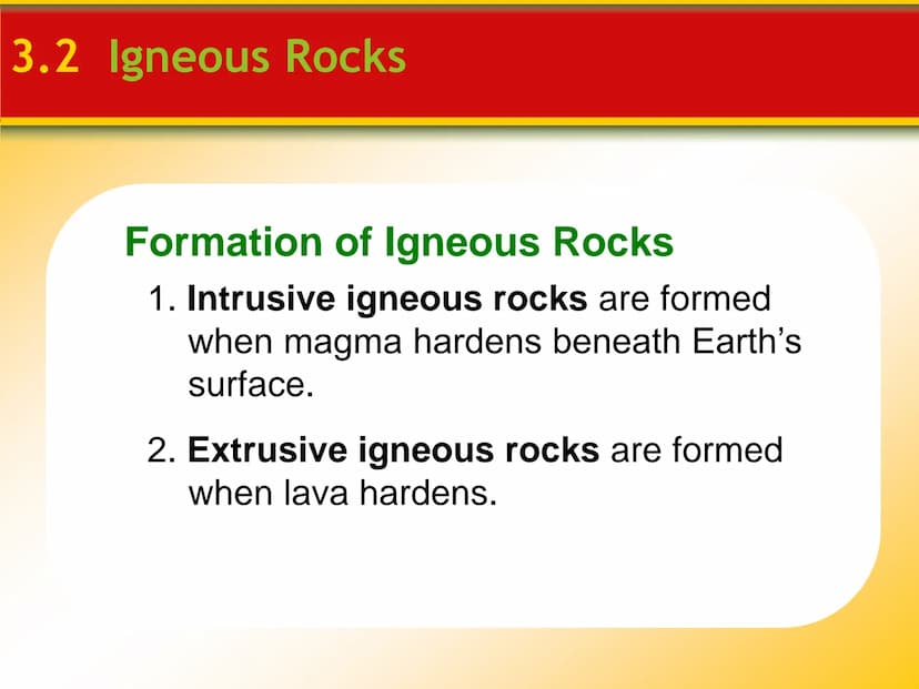 Chapter
3
Rocks 3.1 The Rock Cycle
Rocks
Rocks are any solid mass of mineral or
mineral-like matter occurring naturally
as part of our plane