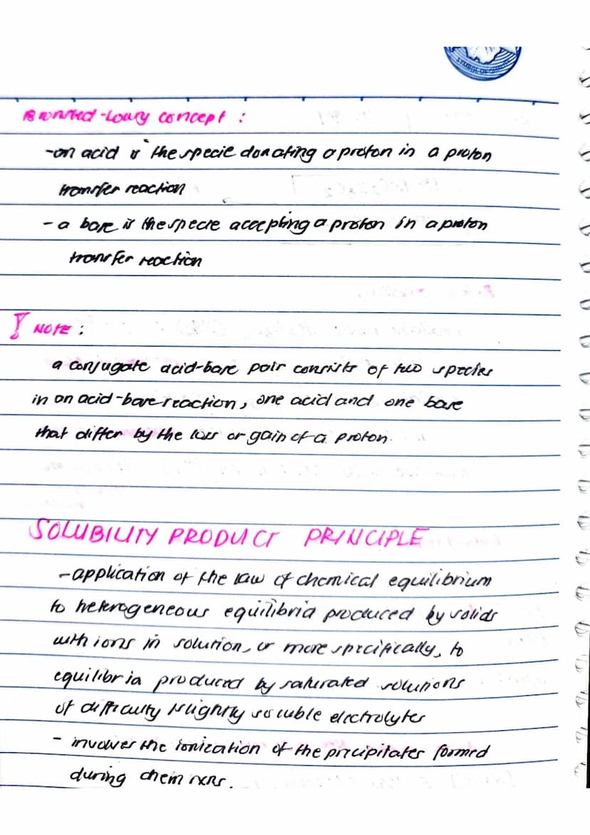 AUTOPROFOLYIL OF WATER (TONIZATION OF WATER)
-Loker is on amphoteric/ amphiprotic solvent (can either
act ar an acial or a bare)
-con underg