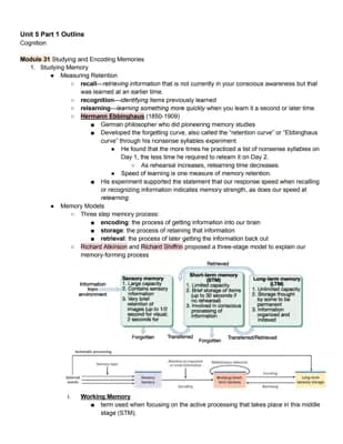 Know Unit 5 Part 1 Outline: Cognition thumbnail