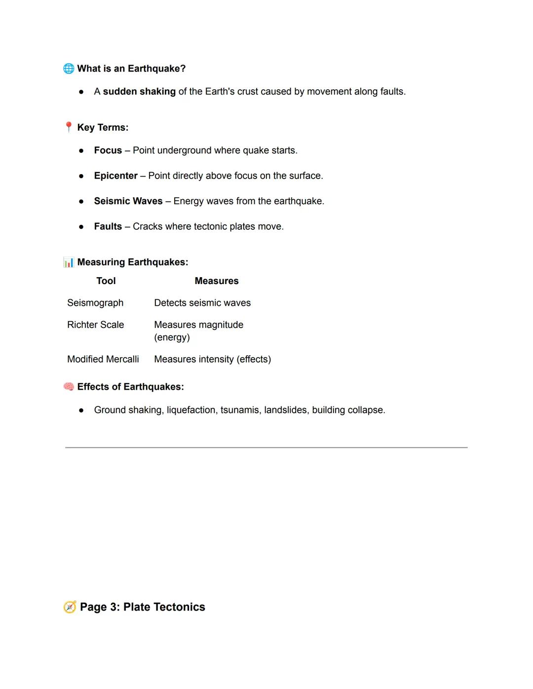Topic: Earth and Space - Volcanoes, Earthquakes, and Plate Tectonics
Page 1: Volcanoes
What is a Volcano?
- An opening in the Earth's surfac