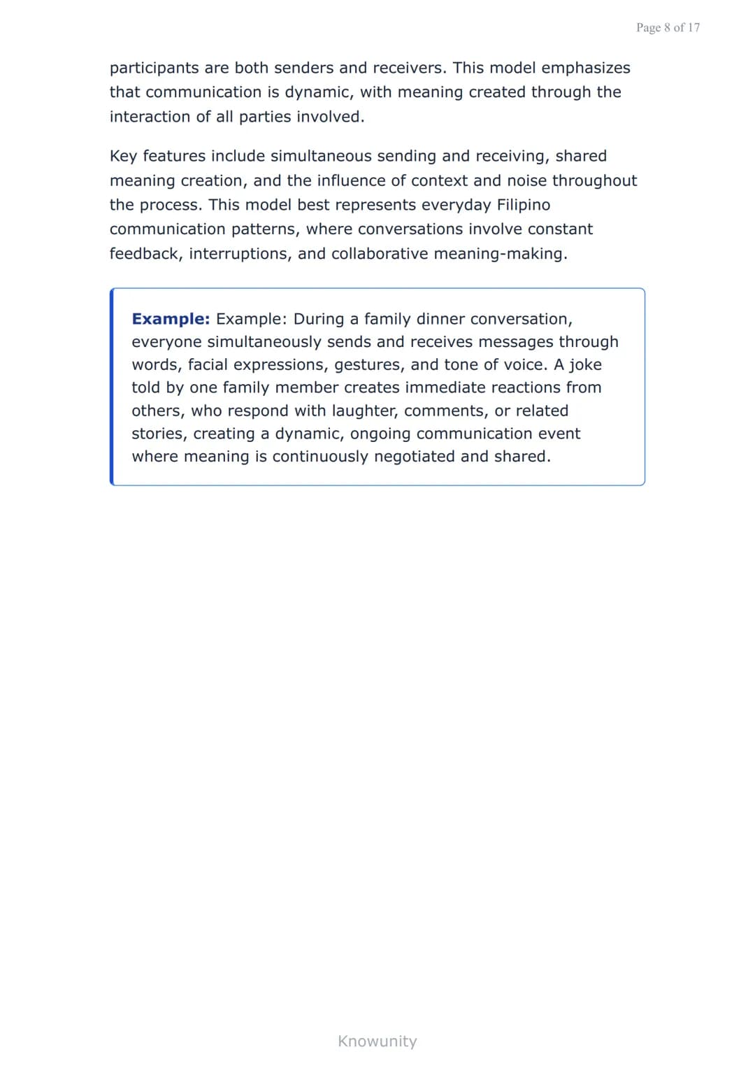 Nature and Elements of Communication: Models and
Components
Understanding communication elements and
models for effective interaction
What y