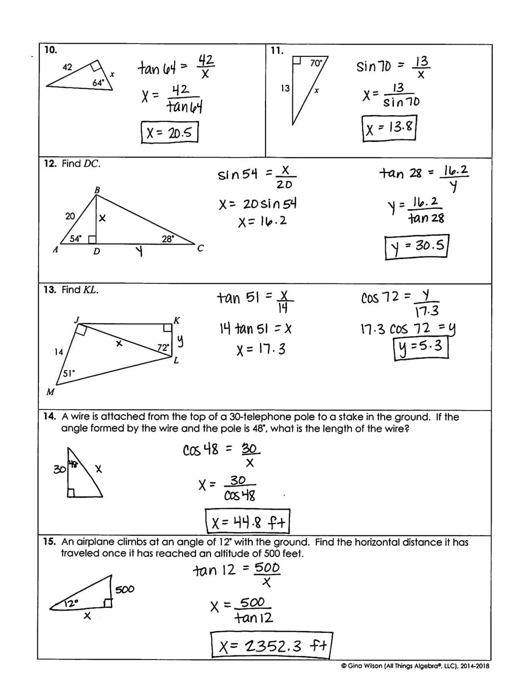 Name:
Date:
1.
** This is a 2-page document! **
Directions: Give each trig ratio as a fraction in simplest form.
14²+6²=50²
મજ્જ
6²=2304
b=4