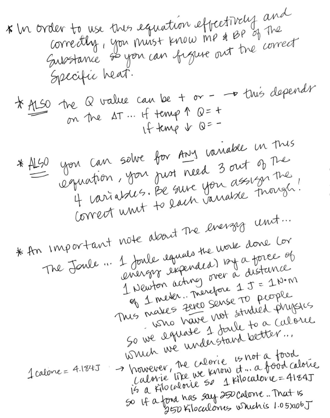
<p>To Calculate the amount of energy a system absorbs or loses, we have a couple of equations:</p>
<h2 id="specificheatandheatcapacity">Spe