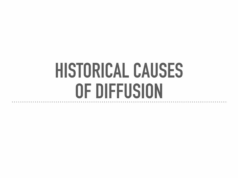 CONTEMPORARY CAUSES
OF DIFFUSION iSpot.tv
TECHNOLOGY
Globalization has encouraged less
language diversity
Need for communication across
plat